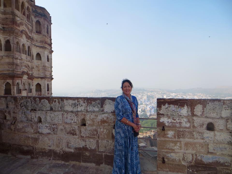 jodhpur india blue dress in blue city